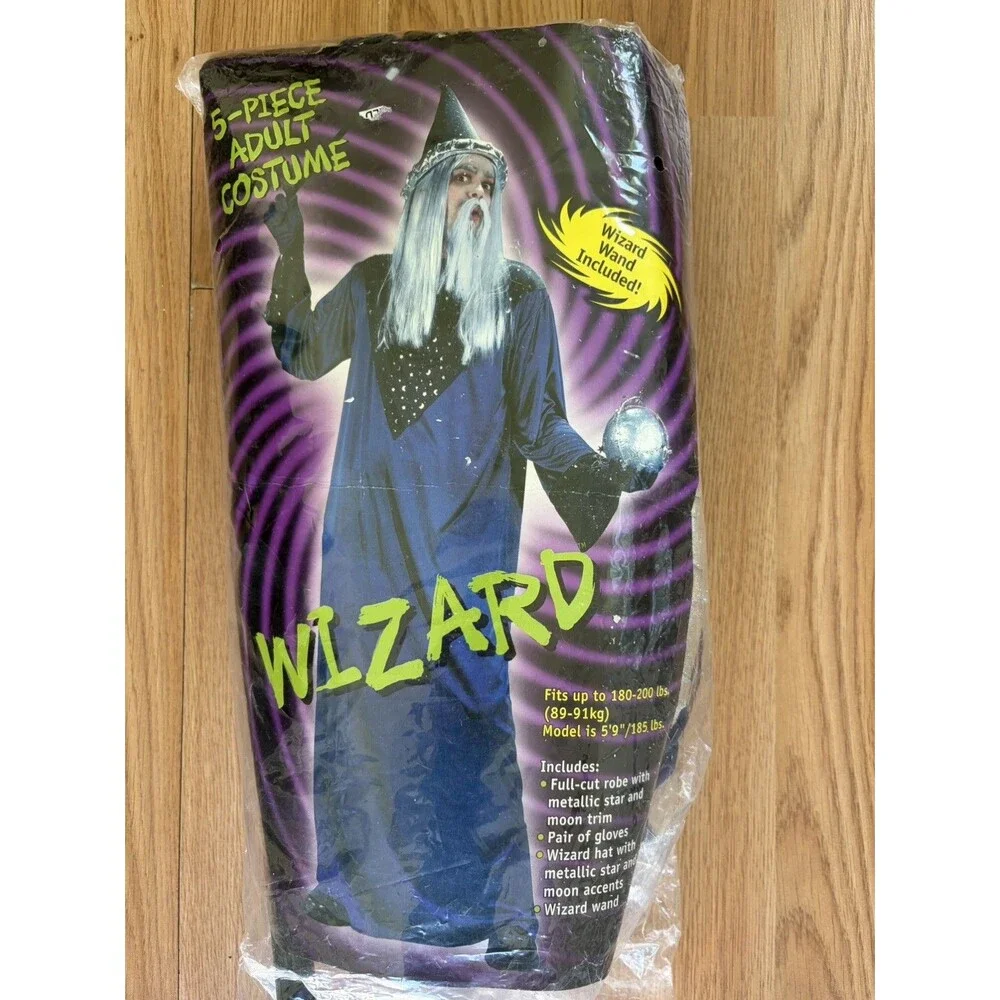5 Piece Halloween Wizard Costume for Adults Or Kids Halloween
